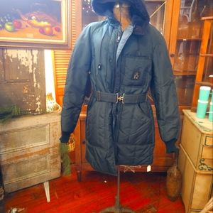 RefrigiWear Iron-Tuff Winter Work Black Parka - Thigh Length, Vintage